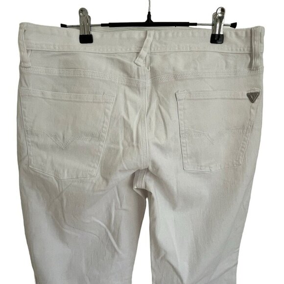 GUESS Los Angeles Womens Size 32 True White Denim Jeans Straight NWT MSRP $89 - Picture 5 of 16